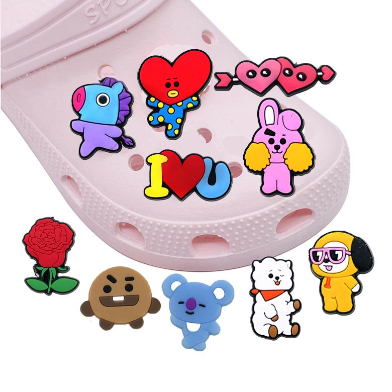 Jibbitz Tempelan Sandal Fuji Jibbitz Aksesoris Terbaru Pin Stiker Pins Untuk Hiasan Sandal