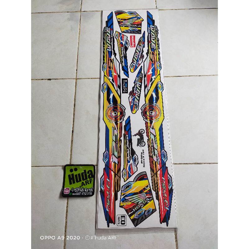 striping variasi supra 125 sticker variasi supra 125 lis motor supra striping supra 125 WAVE
