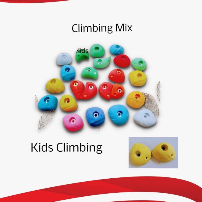 Climbing Point Panjat Tebing/Wall Climbing30+Pcs/Climbing Mix/Kids