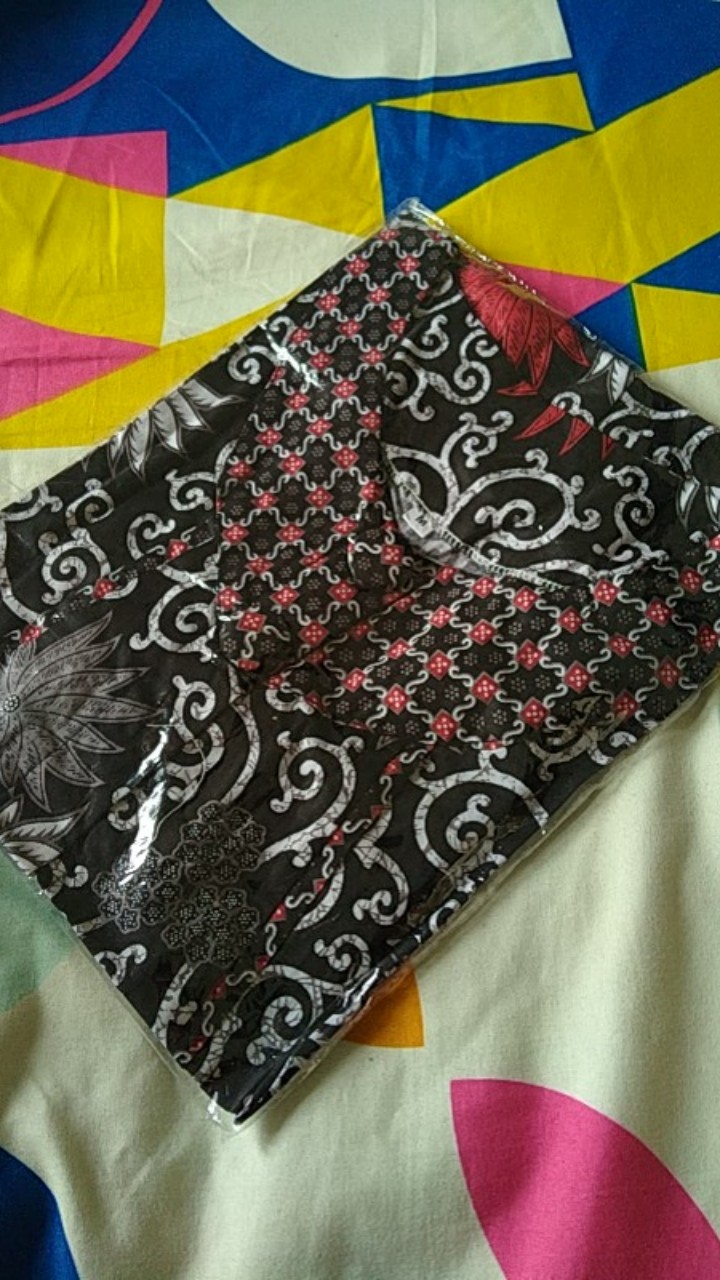 Tey-17 Batik Wanita Asj Sa Hrb026 Kenongo Kemeja Tosca Pendek