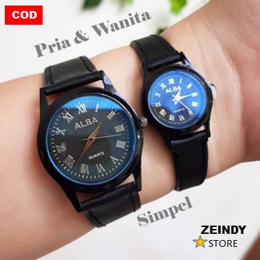Jam Tangan Couple / Pria / Wanita TERMURAH - Jam Tangan  Alba wanita / pria / perempuan / lelaki / c