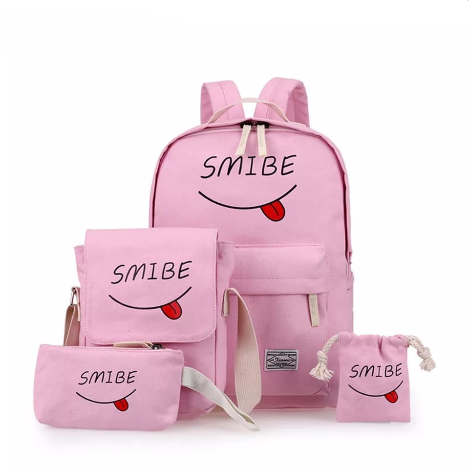 TERBARU TAS RANSEL SEKOLAH ANAK PEREMPUAN LAKI LAKI SET 4IN1 / TAS RANSEL ANAK SEKOLAH PAKET SMIBE 4IN1 BAGUS AWET / TAS RANSEL WANITA TERBARU 2021 TAS RANSEL ANAK SEKOLAH TK SD PAUD SMP