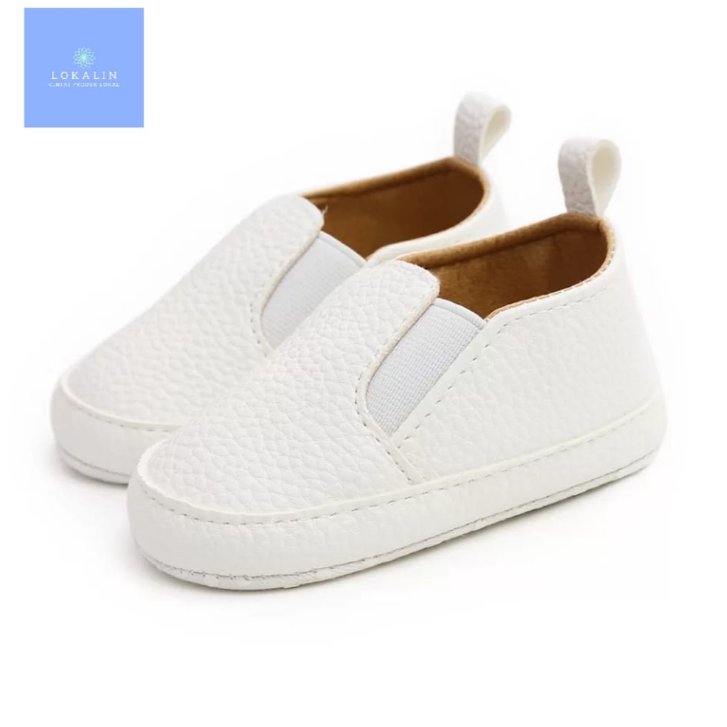 Sepatu Bayi Laki-Laki Slipon Casual-Sepatu Bayi Perempuan 0-14 Bulan