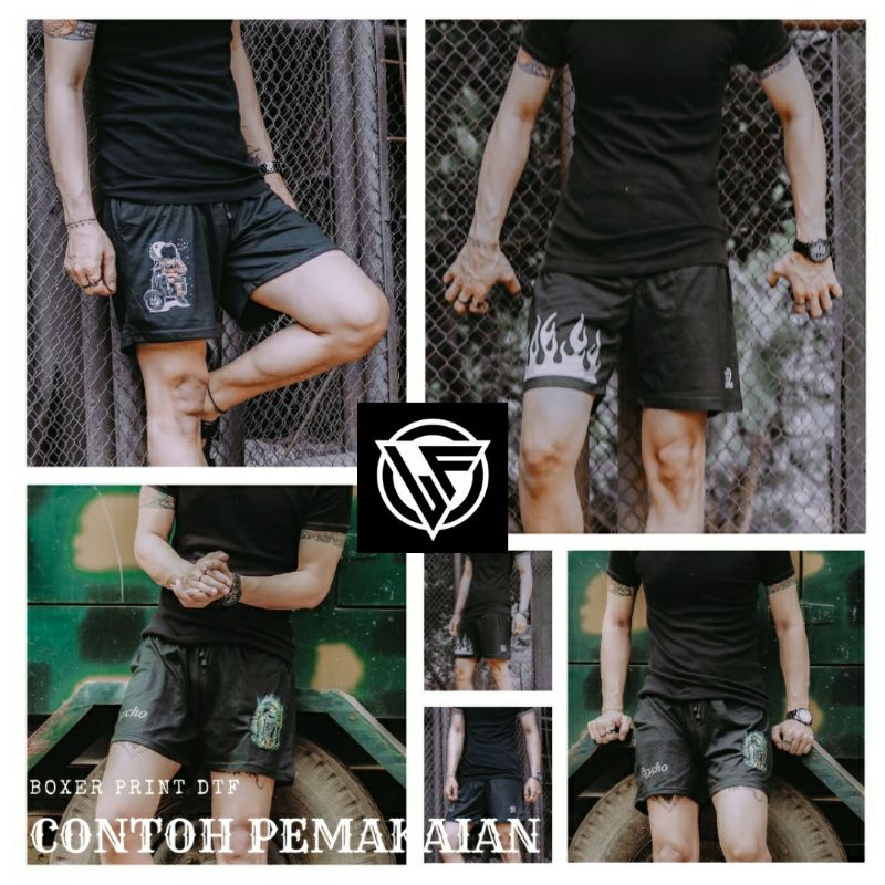 BOKSER  HITAM CELANA PENDEK PRIA / BOXER / BOKSER PRIA / CELANA PENDEK PRIA DISTRO / CELANA PENDEK /