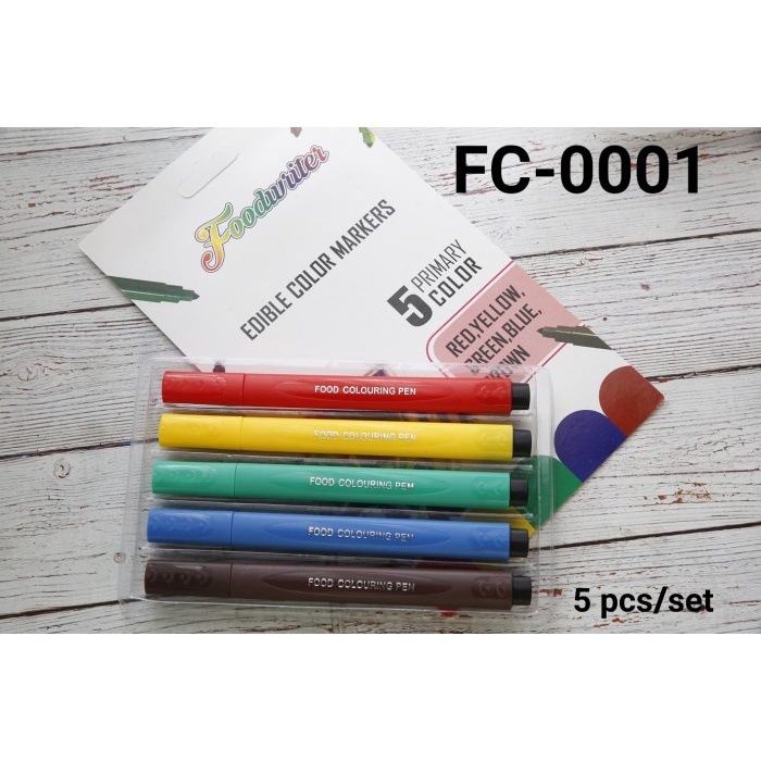 

KUE-PENGHIAS-ALAT- FC-0001 EDIBLE PEN FOODWRITER EDIBLE COLOR PEN PEN MAKANAN -ALAT-PENGHIAS-KUE.
