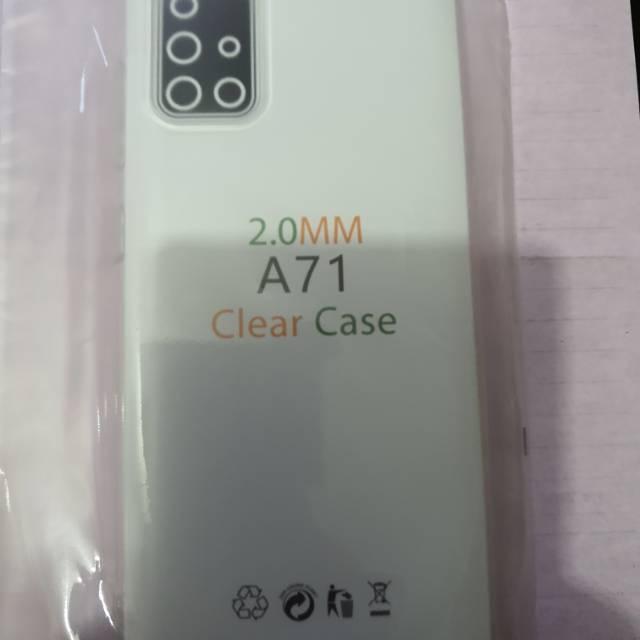 Silikon kondom case softcase clearcase bening samsung A71 bahan tebal 2mm original murah