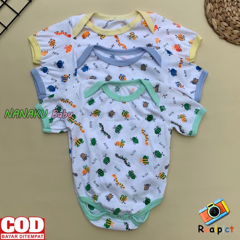 Ana Baby - Kwalitas Premium 3 PCS Jumper Bayi Baru Lahir Jumsuit Bayi SNI