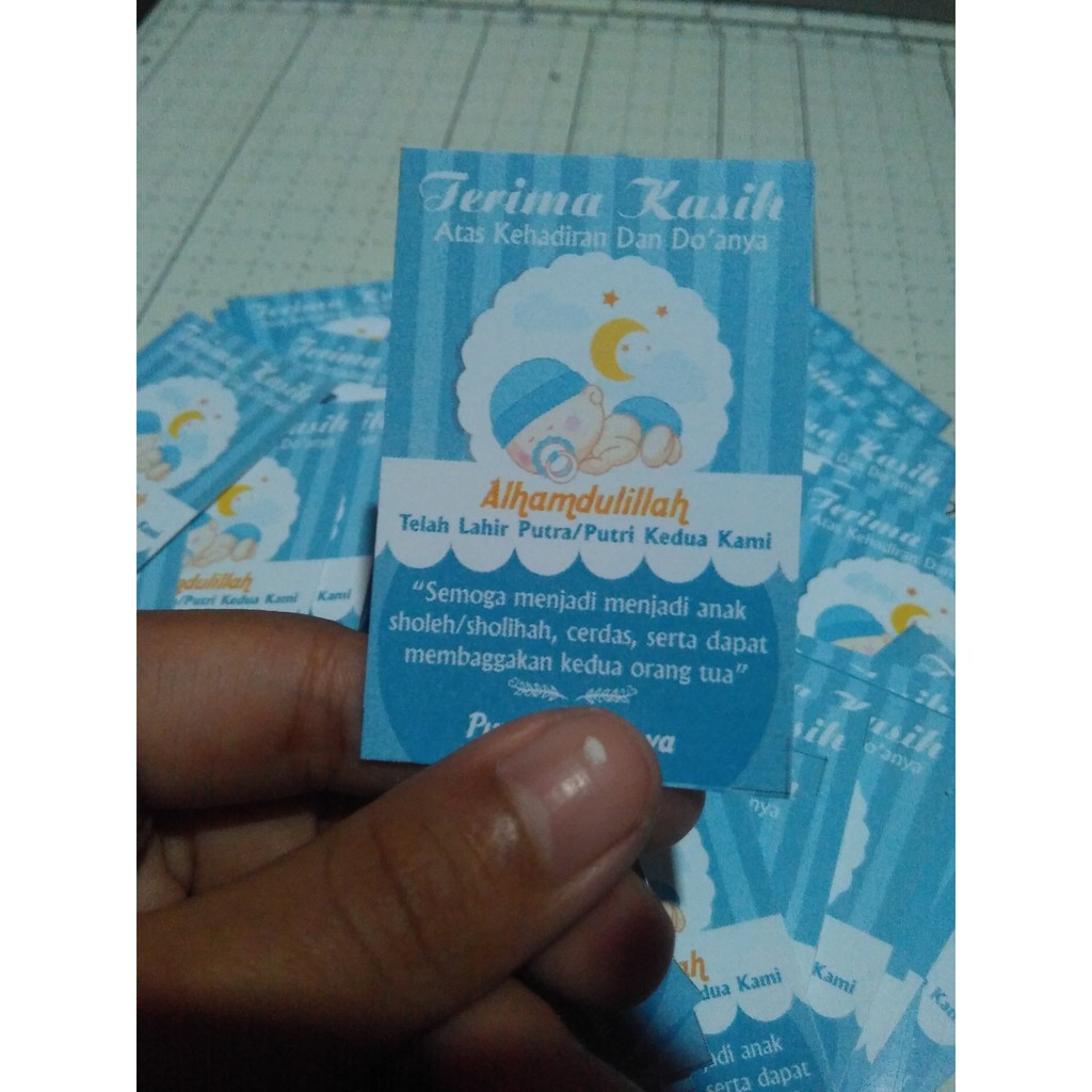 

Kartu ucapan Thanks Card Label Produk Label Kemasan