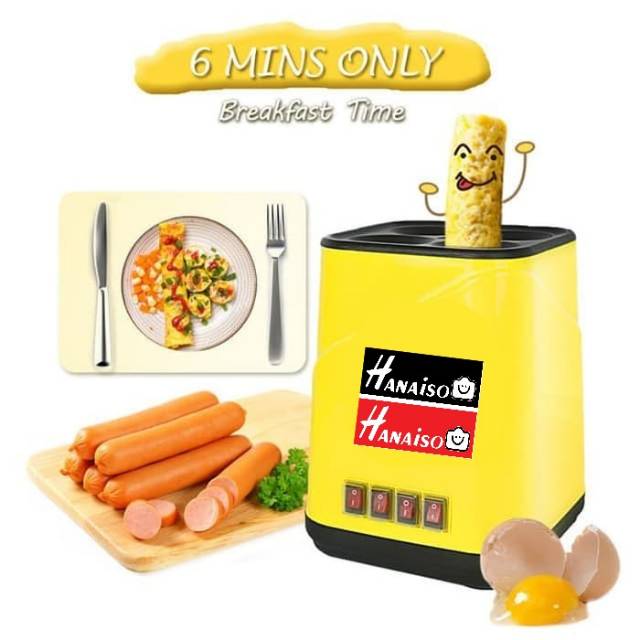 1KG Termurah Medan Hanaiso Egg Master Egg Roll Maker Mesin Sosis Telor Telur / SOSTEL 1 2 4 Lubang Getra