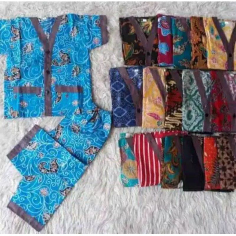 Piama Batik Baju tidur Anak 1-8 th cewek cowok