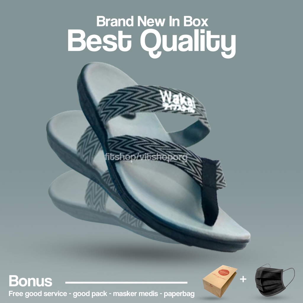 Flipflop Sandal Pria Terbaru Fashion Korea Wakai Jepit Gunung Tali Size Lokal 39 - 43 Trendy 2020