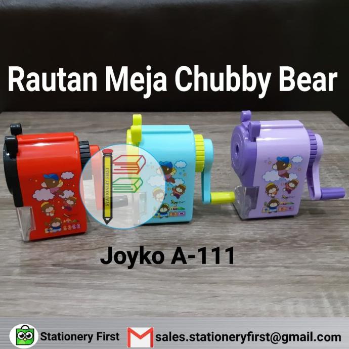 

Diskon Rautan Putar Pensil Meja Joyko Motif Chubby Bear Beruang A-111 Big Sale