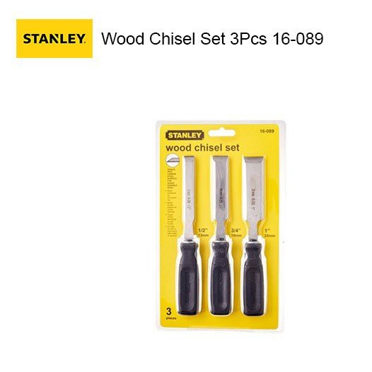 Pahat Kayu Stanley 3pcs Wood Chisel Set Stanley 16-089