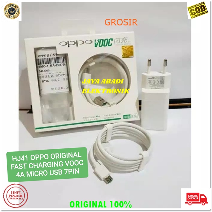 J90 ORIGINAL OPPO ADAPTOR SET MICRO USB 7 PIN TEBAL 4A VOOC FAST CHARGING TRAVEL ADAPTER QC QUICK FAST SPEED TRAVEL CHARGER FLASH CHARGE ADAPTIVE VOLT GADGET TC POWER QC BISA UNTUK SEGALA JENIS MERK HANDPHONE SOCKET MICRO USB OTOMATIS VOLT SESUAI GADGET N