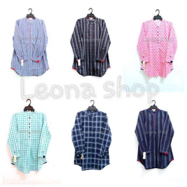 KEMEJA TUNIK THREE COINS (3 COINS/3C) SIZE  XXL - GESER ==>