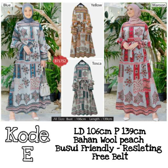 Aneka Gamis Extu original - gamis import - gamis motif - gamis premium
