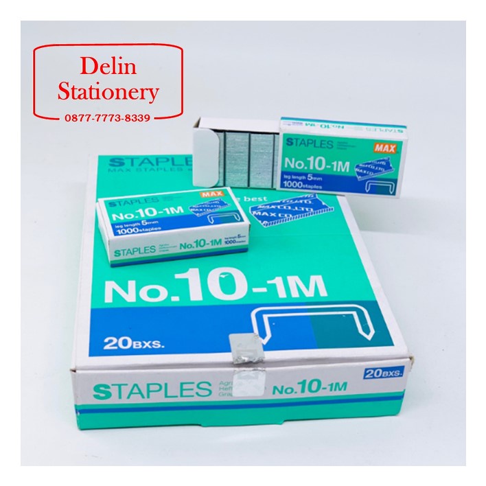 

Isi Staples Max No. 10 / Stapler Max no 10 / neces / Ukuran kecil