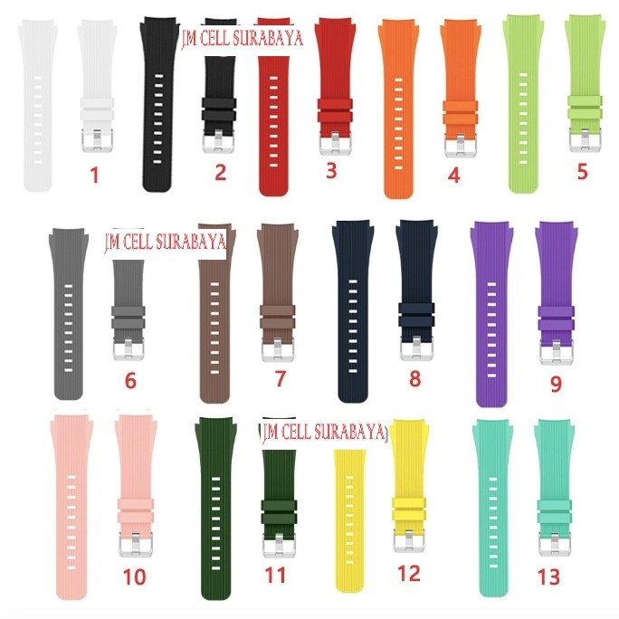 M46 Rubber Strap 22mm For Samsung Galaxy Watch 46mm / Gear S3 / Amazfit Pace 1 / 2 Stratos