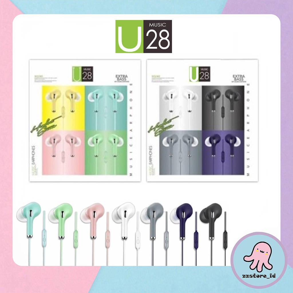 U28 MACARON Headset Stereo Hifi Extra Bass