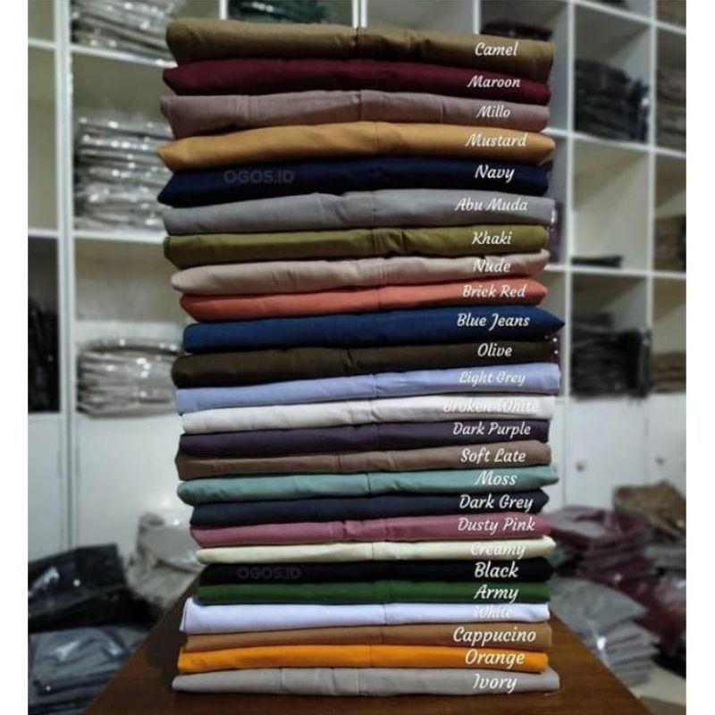 ogos pants celana bahan wanita