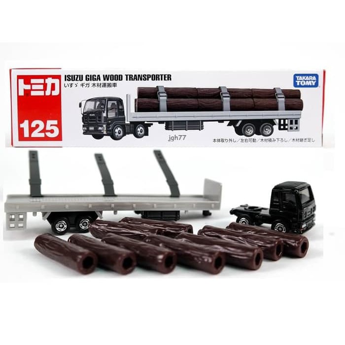 Tomica LONG 125 Isuzu GIga Wood Transporter