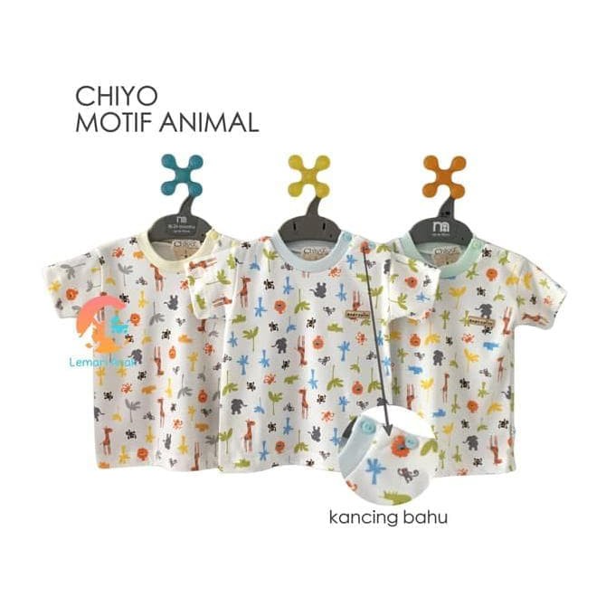 Makassar ! Baju Oblong Pendek Chiyo Animal Series S/M/L ( 3 PCS )