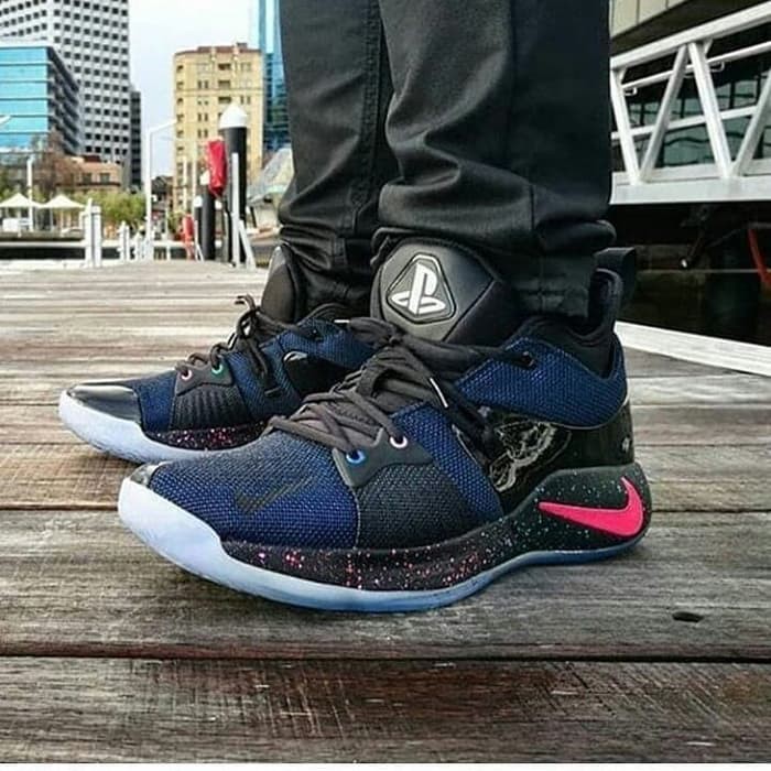 Sepatu Basket Nike Paul George aka PG2 x Playstation - Navy- 40