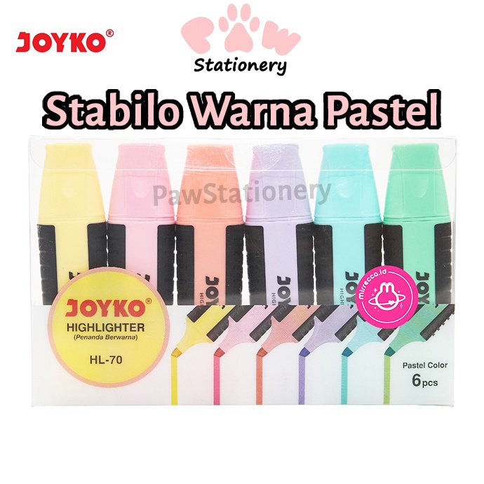 

Highlighter Joyko Warna Pastel Highlighter Pastel Color Joyko Highlighter