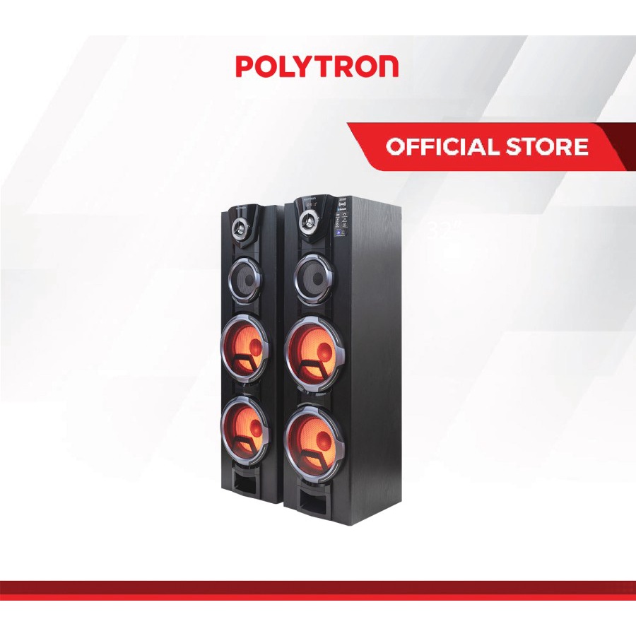 Polytron Speaker Aktif 8&quot; Bluetooth USB Mic PAS 8FF22 Light Super Bass