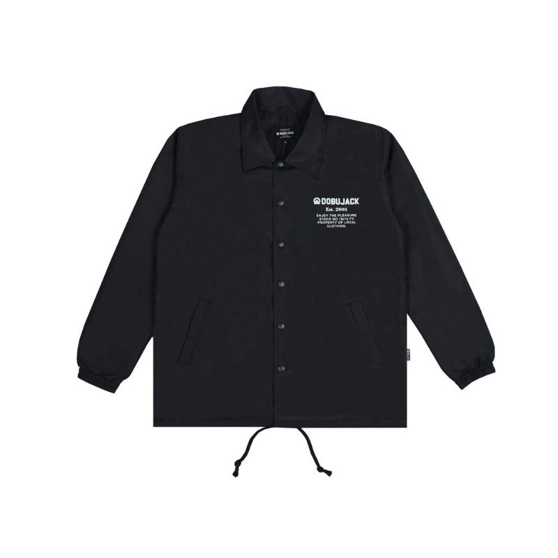 Dobujack Coach Jacket Negative Black / coach dobujack / jaket dobujack /hoodie dobujack / crewneck dobujack / sweater dobujack