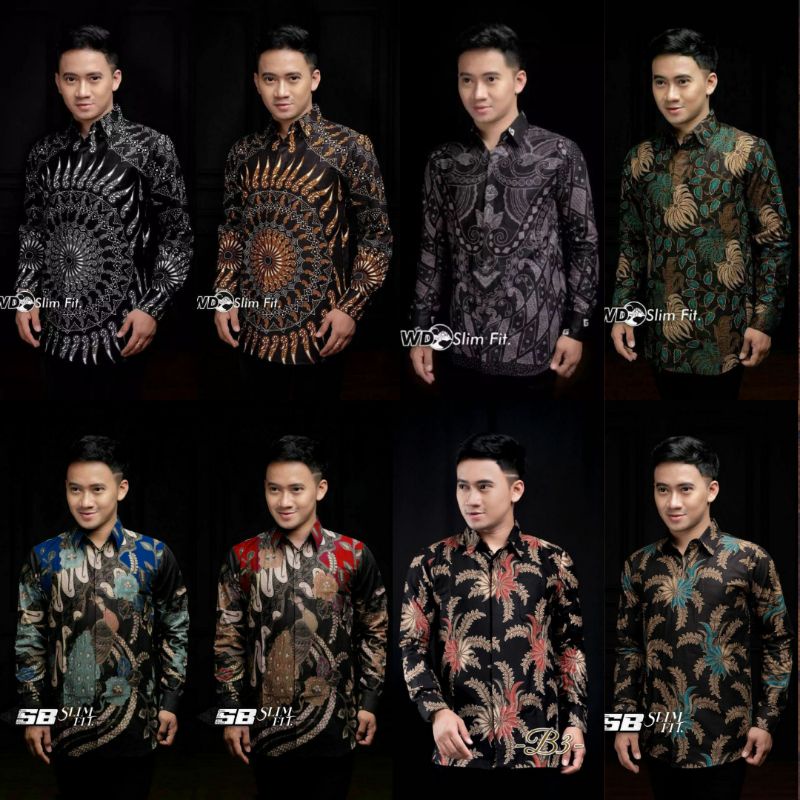 KEMEJA BATIK LENGAN PANJANG size S M L XL XXL XXXL KEMEJA BATIK PRIA KANTORAN