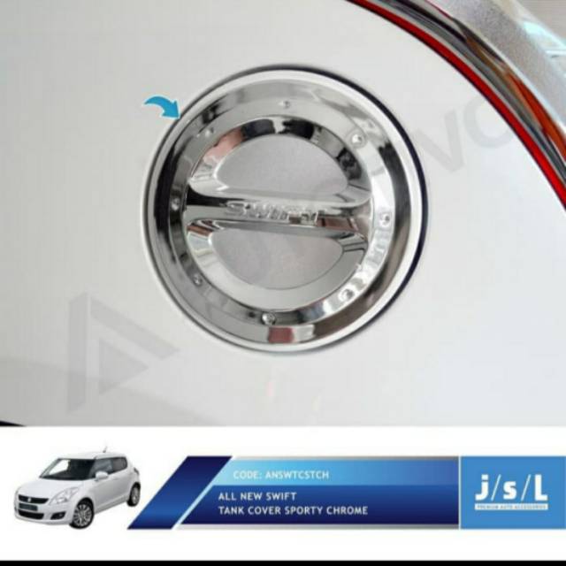 Tank cover/ tutup tangki mobil all new Swift model sporty jsl