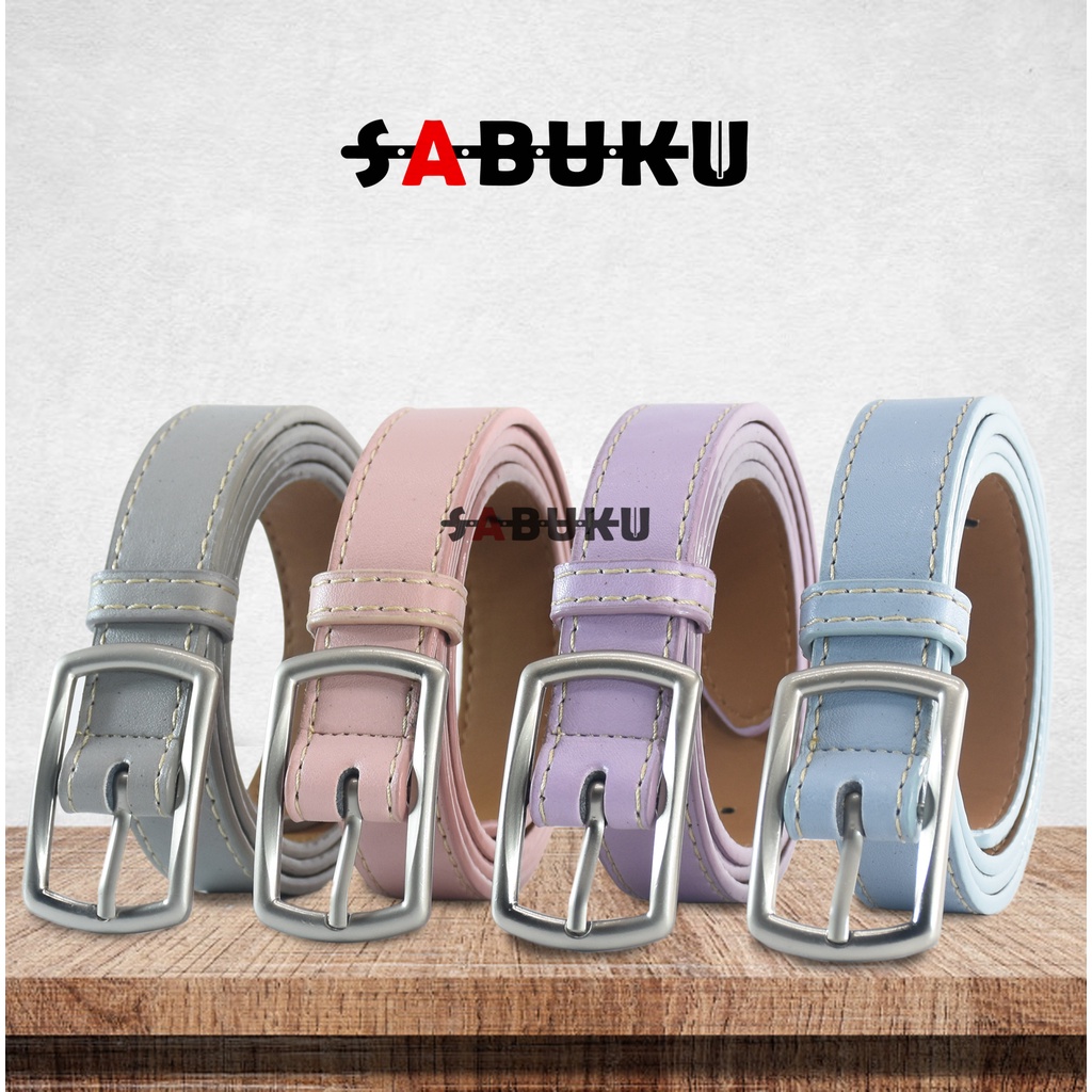 Ikat Pinggang Wanita  Kulit PU Aksesoris Fashion Korea Sabuk Ring Belt Women Belt - 073