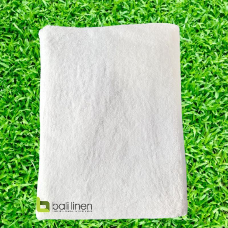 Bali Linen - Bathsheet / Pool Towel White / Handuk Hotel Putih Besar Ukuran 90x180 Cm