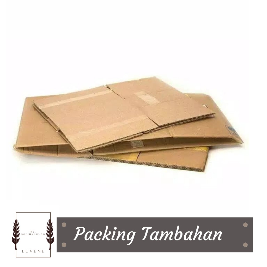 

Packing tambahan kardus bekas dan bubble wrap