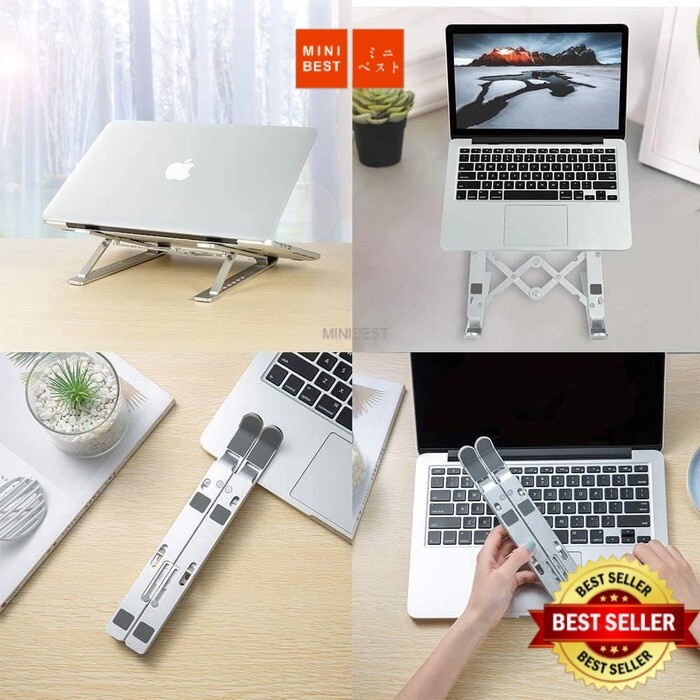 Laptop Notebook Macbook Tablet Stand Aluminium Adjustable Duduk Portable Notebook Holder LS-01&LS02-1