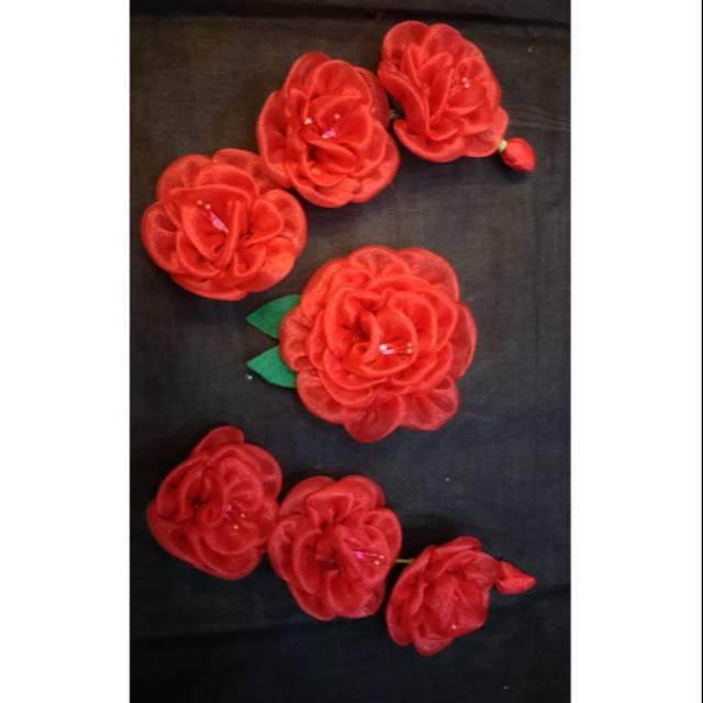 Jebehan Mawar Bunga Jepit Rambut Sanggul Manten Jawa Cantik