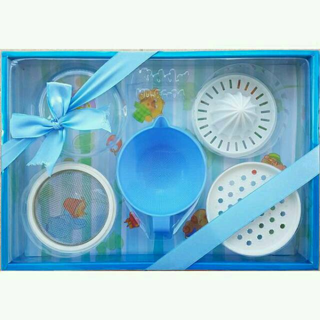 Feeding Set Saringan Juicer Parutan Mangkok MPASI merek Kiddy