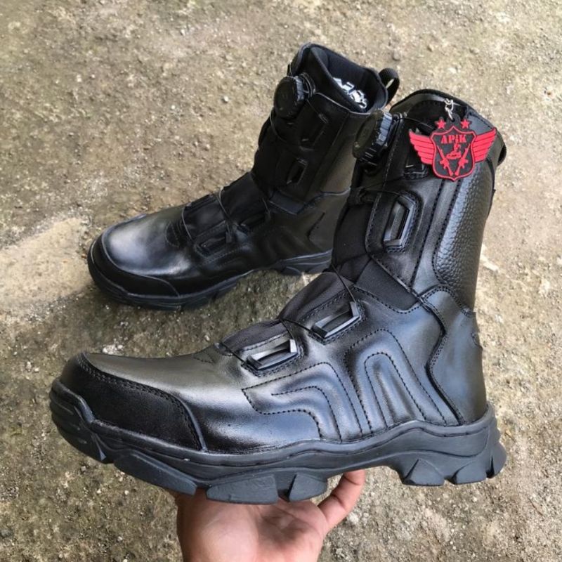 Sepatu Pdl Tali Putar BROTRHER Mamba Kulit Sapi Asli Berkualitas Sepatu Pdl Tni Polri Security Satpam