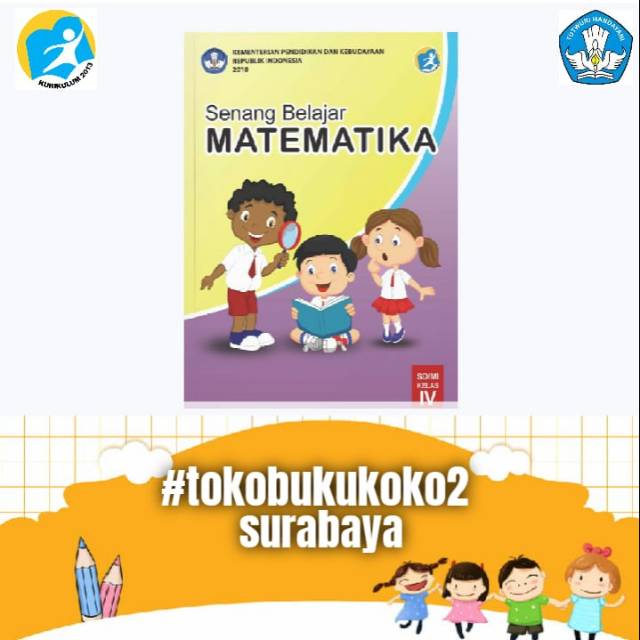 Buku Matematika Kelas 4 Sd K13 Senang Belajar Matematika Shopee Indonesia