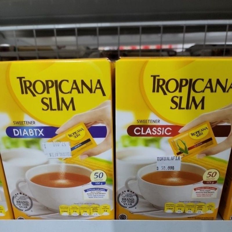 

Gula Tropicana Slim Diabtx dan Classic 50 Sachet