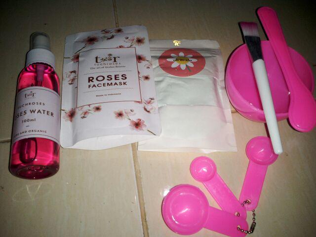 Set Mangkok Adukan Kuas Masker Spatula Dan Sendok Takar