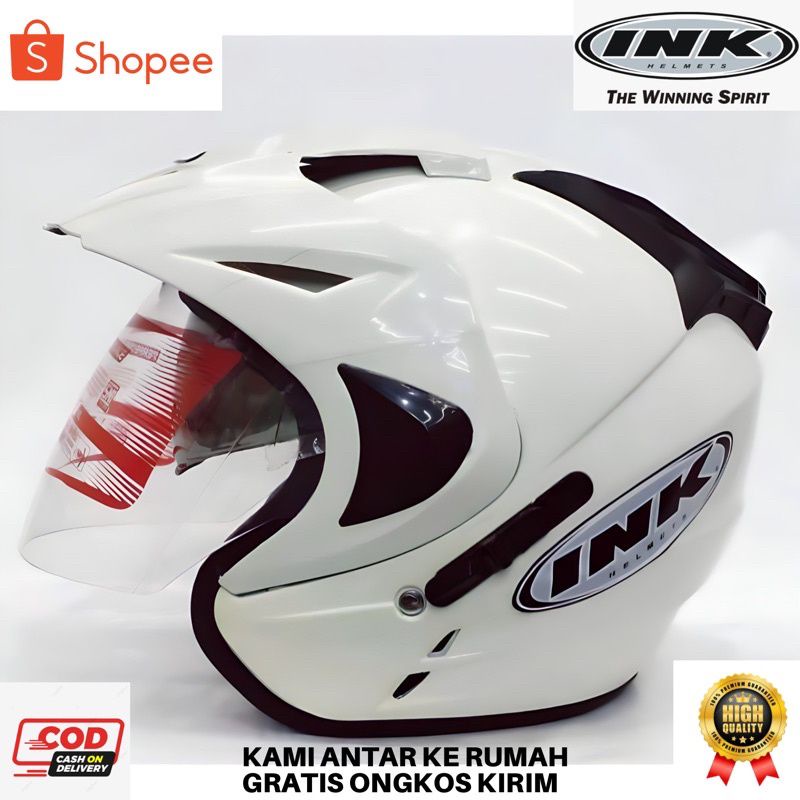 HELM  DOUBLE VISOR TERLARIS GARANSI TERMURAH BUSA TEBAL BER SNI MERK FNY