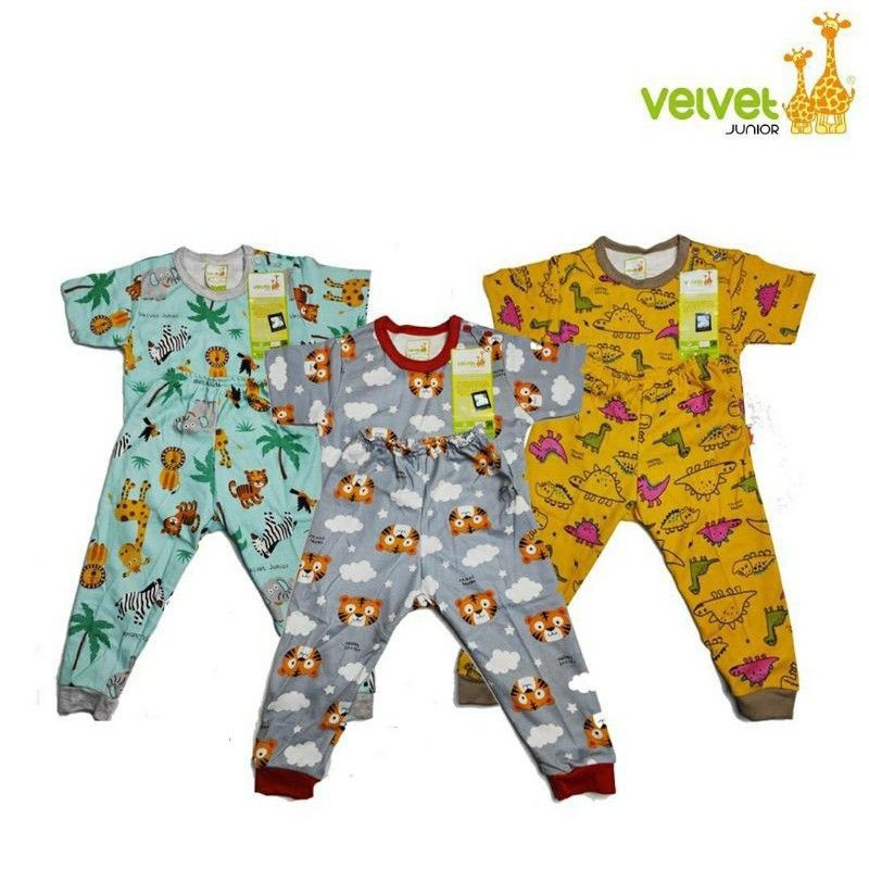 Velvet Junior Madagaskar -Zootopia. Setelan baju pendek celana panjang.