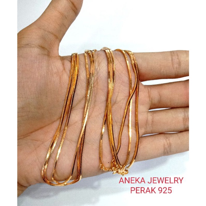 Kalung Cassandra, Perak 925, Sepuh Emas Kuning