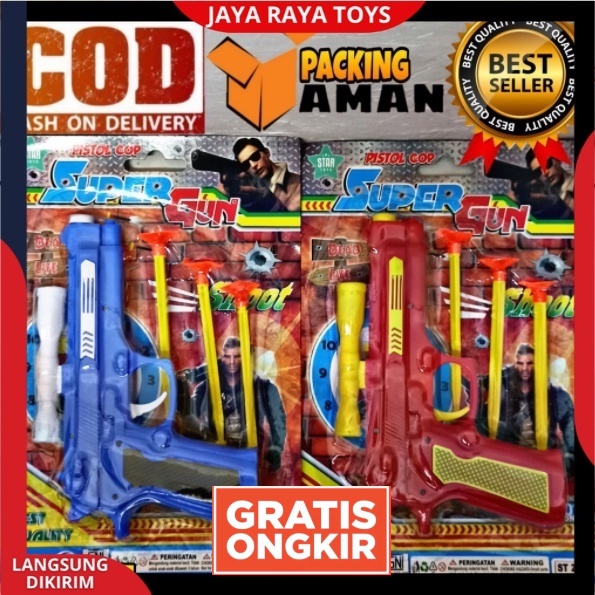 ( BISA COD ) PROMO Mainan Anak Laki Laki Tembakan Pistol Ketapel Super Gun Set Edukasi Anak