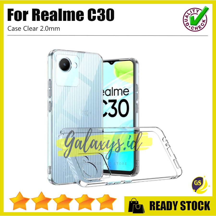 Realme C30 / C35 / C31 2022 / Realme 9I Clear Case Premium 2.0mm TPU Transparan Bening Ultra Casing