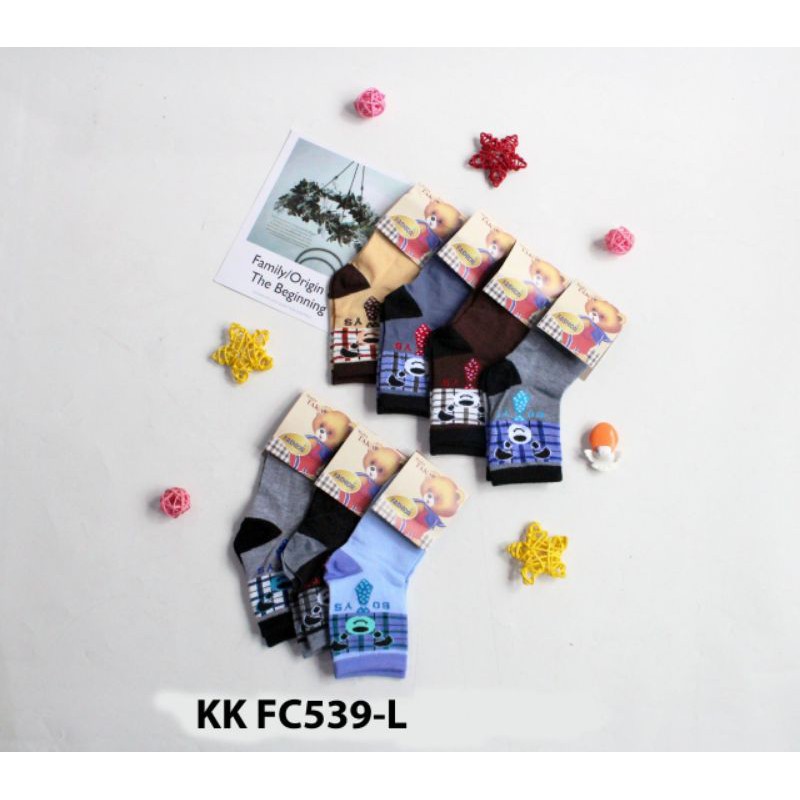 Kaos Kaki Anak Motif Karakter Lucu Ukuran PAUD/TK &amp; SD  | Kaos Kaki Fashion Pendek Anak Bahan Lembut Motif Karakter Lucu Laki Laki Perempuan FC 535 536 539 540 580 815 Supersock