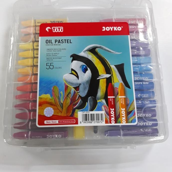 

crayon krayon oil pastel 55 warna Titi