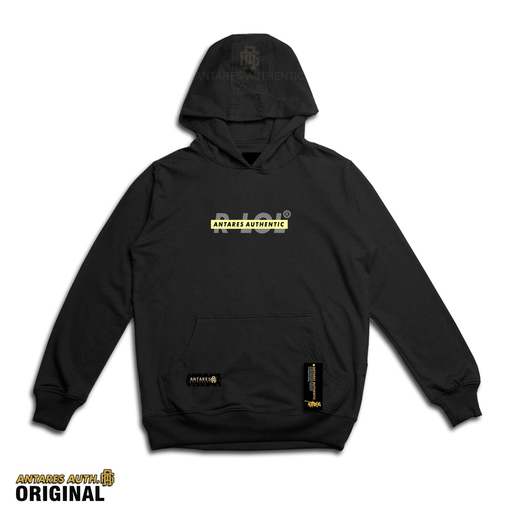 ANTARES AUTHENTIC SWEATER HOODIE PRIA SIZE L-XL RLOL BLACK